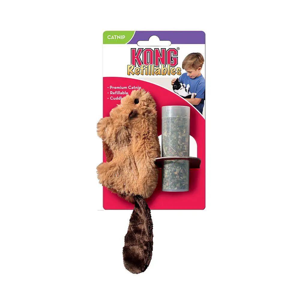 Kong Kattelegetøj Refillable Catnip Bæver